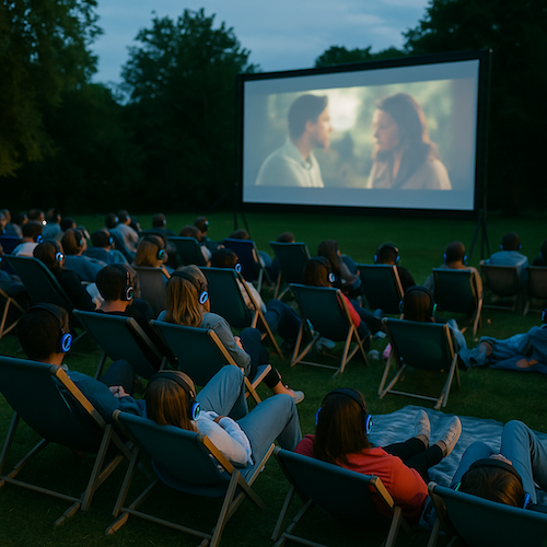 Silent kino pre vonkajšie projekcie